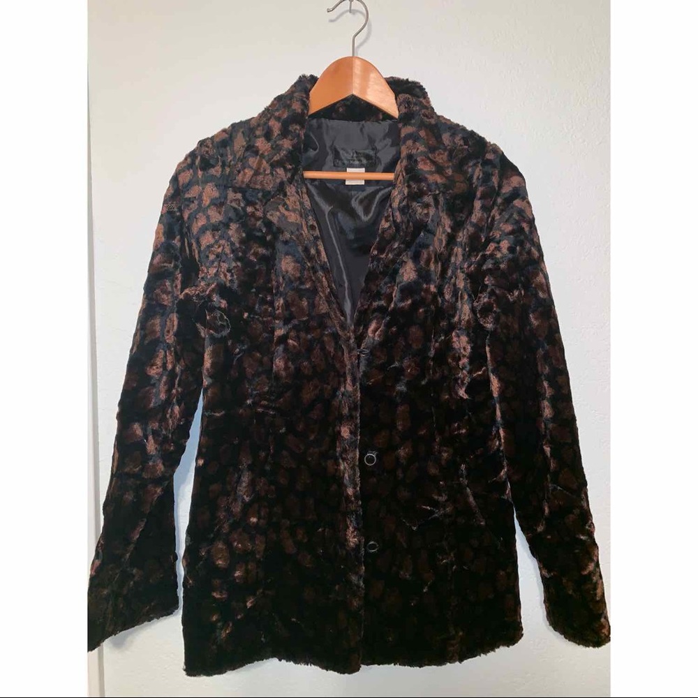 H.R. Eybl Artfur Vintage Cheetah Print Coat